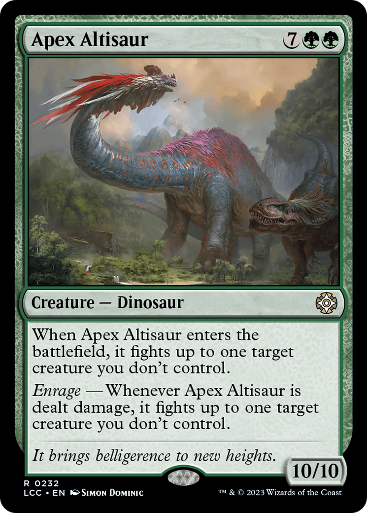 Apex Altisaur [The Lost Caverns of Ixalan Commander]