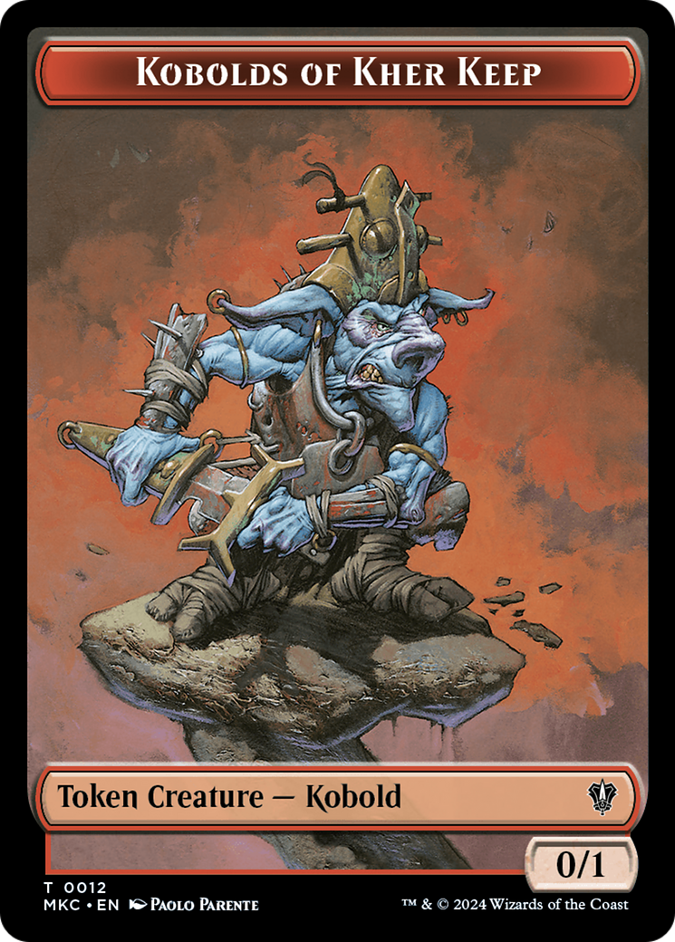 Gold // Kobolds of Kher Keep Double-Sided Token [Murders at Karlov Manor Commander Tokens]