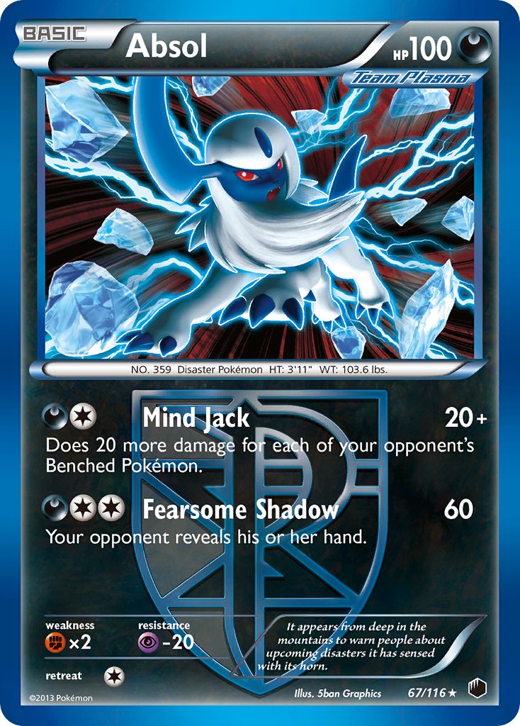 Absol (67/116) (Moltres Legendary Battle Deck) (Theme Deck Exclusive) [Black & White: Plasma Freeze]