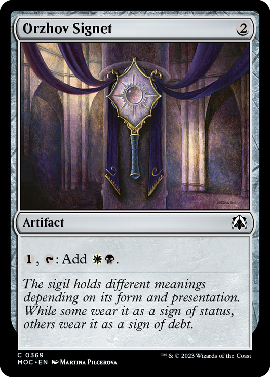 Orzhov Signet [March of the Machine Commander]